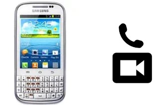 Faça chamadas de vídeo com um Samsung Galaxy Chat B5330