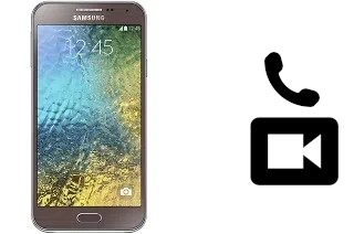 Faça chamadas de vídeo com um Samsung Galaxy E5