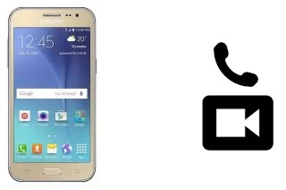 Faça chamadas de vídeo com um Samsung Galaxy J2 DTV