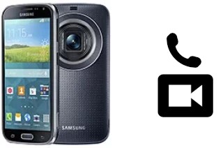 Faça chamadas de vídeo com um Samsung Galaxy K zoom