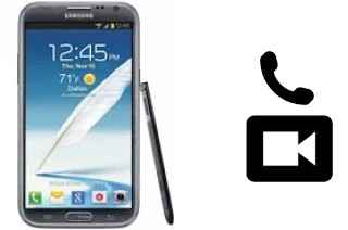 Faça chamadas de vídeo com um Samsung Galaxy Note II CDMA