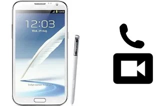 Faça chamadas de vídeo com um Samsung Galaxy Note II N7100