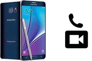 Faça chamadas de vídeo com um Samsung Galaxy Note5 (USA)