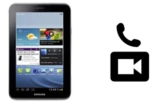 Faça chamadas de vídeo com um Samsung Galaxy Tab 2 7.0 P3110