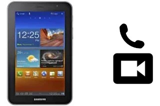 Faça chamadas de vídeo com um Samsung P6200 Galaxy Tab 7.0 Plus