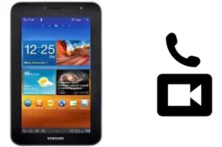 Faça chamadas de vídeo com um Samsung P6210 Galaxy Tab 7.0 Plus