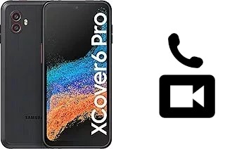 Faça chamadas de vídeo com um Samsung Galaxy Xcover6 Pro