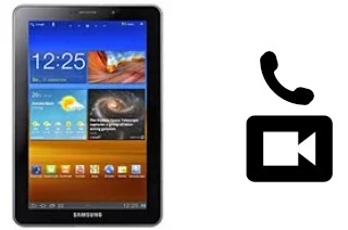 Faça chamadas de vídeo com um Samsung P6810 Galaxy Tab 7.7