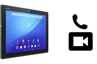 Faça chamadas de vídeo com um Sony Xperia Z4 Tablet WiFi