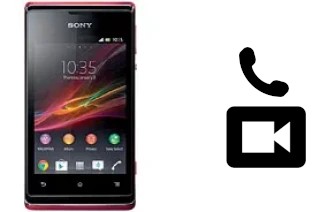 Faça chamadas de vídeo com um Sony Xperia E