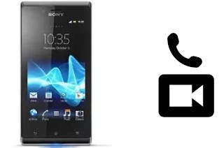 Faça chamadas de vídeo com um Sony Xperia J