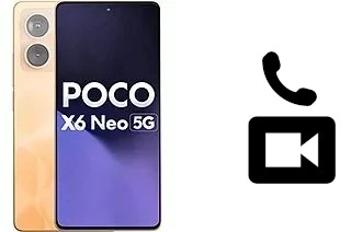 Faça chamadas de vídeo com um Xiaomi Poco X6 Neo