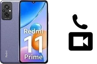 Faça chamadas de vídeo com um Xiaomi Redmi 11 Prime