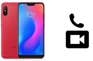 Faça chamadas de vídeo com um Xiaomi Redmi 6 Pro