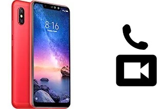 Faça chamadas de vídeo com um Xiaomi Redmi Note 6 Pro