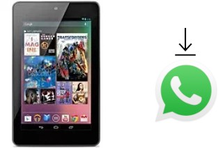 Como baixar e instalar o WhatsApp em Asus Google Nexus 7 Cellular