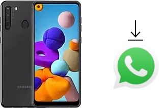 Como baixar e instalar o WhatsApp em Samsung Galaxy A21