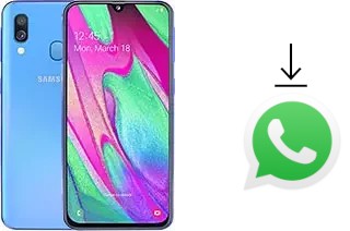 Como baixar e instalar o WhatsApp em Samsung Galaxy A40