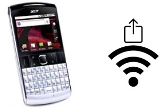 Como gerar um código QR com a senha Wifi em um Acer beTouch E210