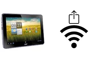 Como gerar um código QR com a senha Wifi em um Acer Iconia Tab A700