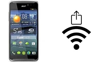 Como gerar um código QR com a senha Wifi em um Acer Liquid E600