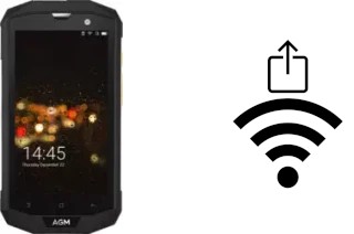 Como gerar um código QR com a senha Wifi em um AGM A8 SE