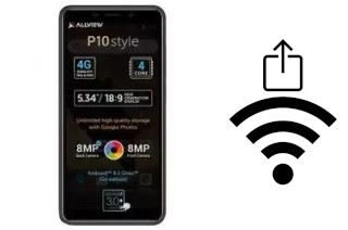 Como gerar um código QR com a senha Wifi em um Allview P10 Life