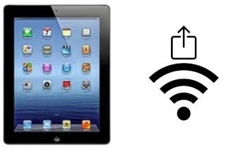 Como compartilhar a senha Wifi de um Apple iPad 3 Wi-Fi + Cellular sem digitá-la