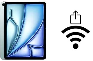 Como compartilhar a senha Wifi de um Apple iPad Air 11 (2024) sem digitá-la