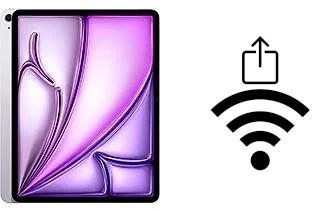 Como compartilhar a senha Wifi de um Apple iPad Air 13 (2024) sem digitá-la