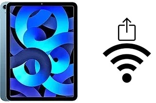 Como compartilhar a senha Wifi de um Apple iPad Air (2022) sem digitá-la