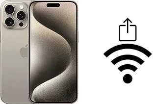 Como compartilhar a senha Wifi de um Apple iPhone 15 Pro Max sem digitá-la