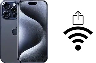 Como compartilhar a senha Wifi de um Apple iPhone 15 Pro sem digitá-la