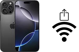 Como compartilhar a senha Wifi de um Apple iPhone 16 Pro Max sem digitá-la