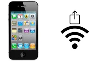 Como compartilhar a senha Wifi de um Apple iPhone 4 CDMA sem digitá-la