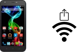 Como gerar um código QR com a senha Wifi em um Archos 50c Platinum