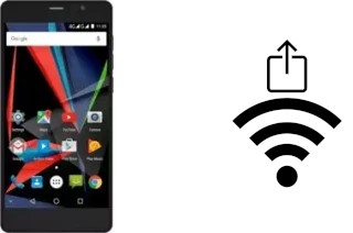 Como gerar um código QR com a senha Wifi em um Archos 55 Diamond Selfie