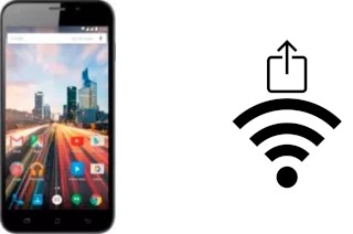 Como gerar um código QR com a senha Wifi em um Archos 55 Helium