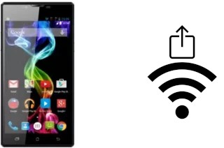 Como gerar um código QR com a senha Wifi em um Archos 55 Platinum