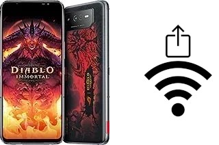 Como gerar um código QR com a senha Wifi em um Asus ROG Phone 6 Diablo Immortal Edition