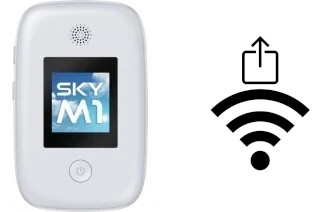 Como gerar um código QR com a senha Wifi em um Cloud Mobile Sky M1