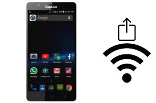 Como gerar um código QR com a senha Wifi em um Coradir CS500 Classic