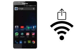 Como gerar um código QR com a senha Wifi em um Coradir CS500 Plus