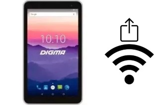 Como gerar um código QR com a senha Wifi em um Digma Optima 7018N 4G