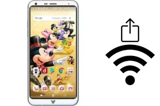 Como gerar um código QR com a senha Wifi em um Disney mobile DM-01K