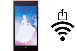 Como gerar um código QR com a senha Wifi em um Disney Mobile DM001C Princess