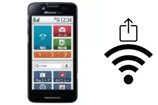 Como gerar um código QR com a senha Wifi em um DoCoMo F-09E