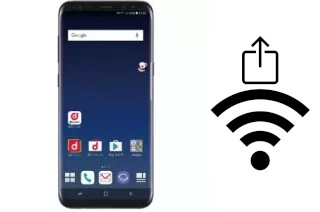 Como gerar um código QR com a senha Wifi em um DoCoMo SC-03J