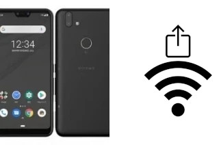 Como gerar um código QR com a senha Wifi em um Fujitsu ARROWS BZ01