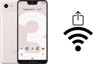 Como gerar um código QR com a senha Wifi em um Google Pixel 3 XL